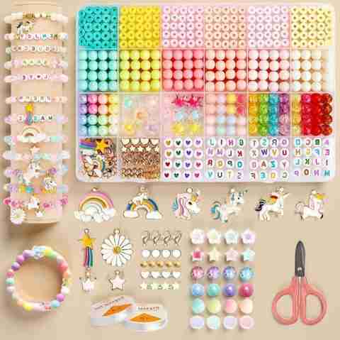 DEAROW Bracelet Making Kit for Girls DIY Jewellery Bead Set - Image 5