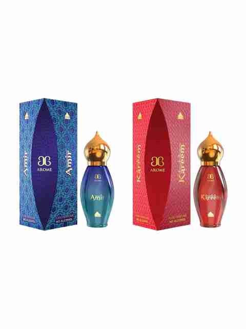Arome Amir & Kareem Combo Pack Attar Floral Attar (Rose, Saffron) - Image 3