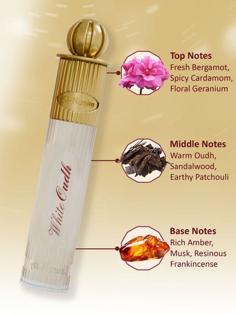 Al Nuaim White Oud 6ml Natural Floral Attar - Image 7