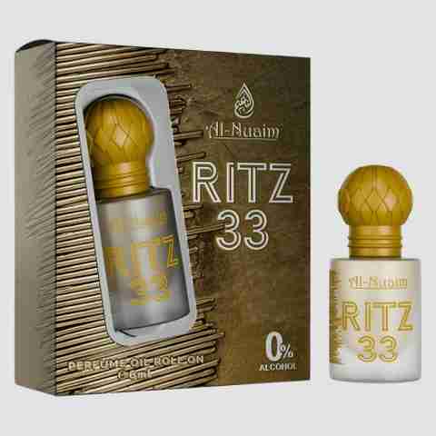 Al-Nuaim Ritz 33 Attar Velvet Floral Oil Soft Fragrance Long Lasting Perfume Essence Rich Floral Attar (Amber, Woody) - Image 5