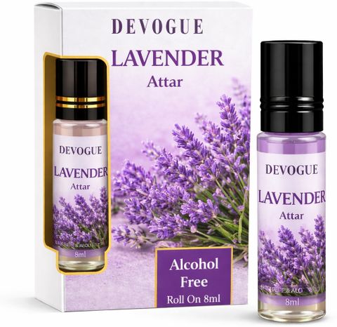 Devogue Lavender Attar 8ml Floral Perfume Oil - Image 4