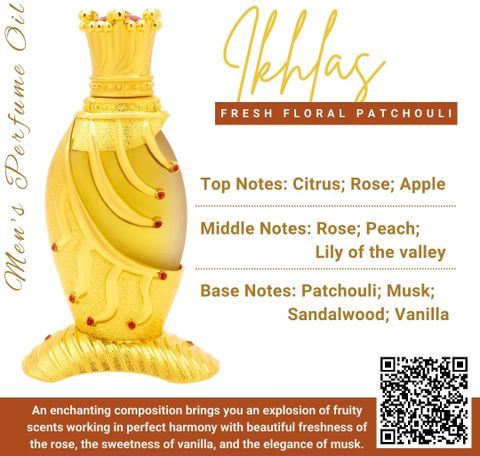 Naseem Ikhlas Attar Citrus Floral Perfume Oil 20ml - Image 7