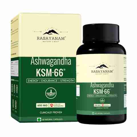 Rasayanam Ashwagandha KSM-66 |Support Strength & Energy| Stress Relief (60 No) - Image 3