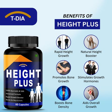 T-DIA Height Increase Medicine Capsules (60 Count) 60 Capsules - Image 8