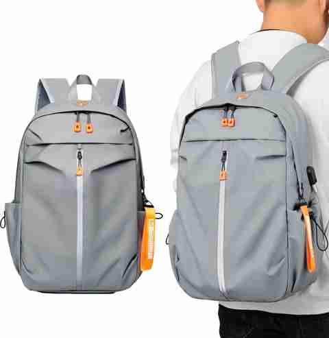 KRAPTICK Small 5L Laptop Backpack Grey - Image 5