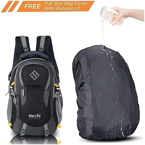 Nexfo Gets Better 45L Laptop Backpack Black - Image 8