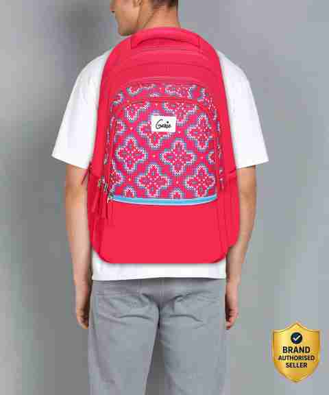Genie Large 36 L Laptop Backpack School Bag for Girls. Pink backpack for women. More Volume, 3 zips, (Pink) - Image 5