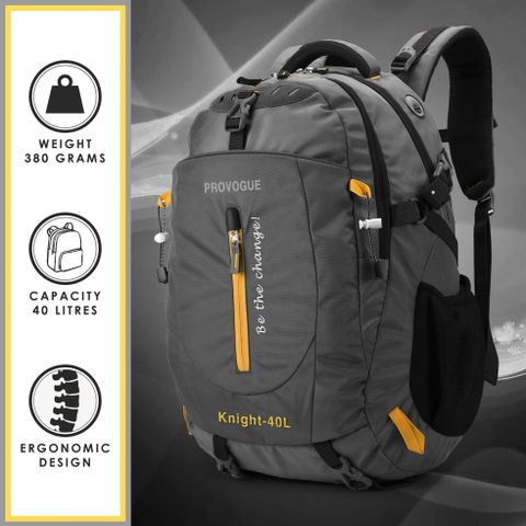 PROVOGUE Large 40 L Laptop Backpack Howler_LPBP (Grey) - Image 8
