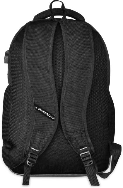 WROGN Large 35 L Laptop Backpack Unisex Smart Bag With USB Charging Port Casual Laptop Bag-Office Bag-School Bag (Grey, Black) - Image 4