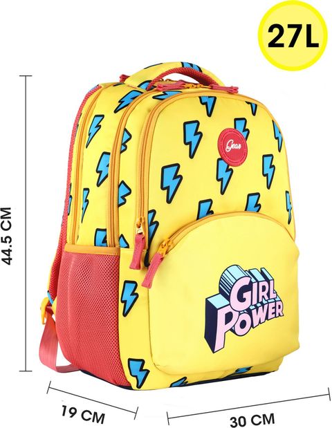 Gear Medium 27 L Backpack AWESOME THUNDER GIRL (Yellow) - Image 7