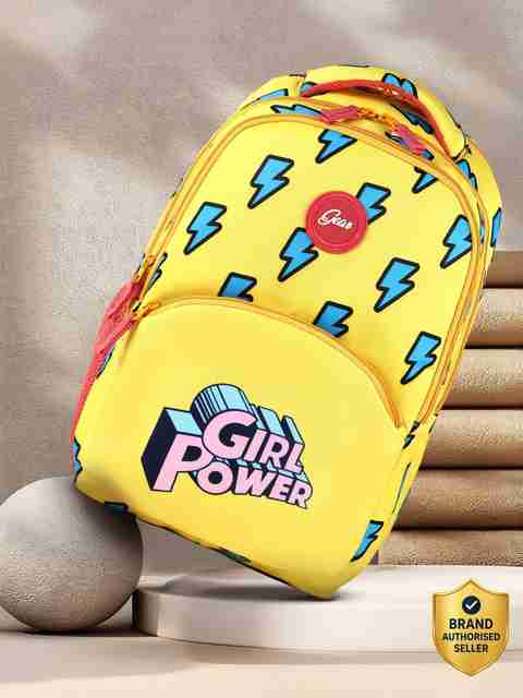 Gear Medium 27 L Backpack AWESOME THUNDER GIRL (Yellow) - Image 5