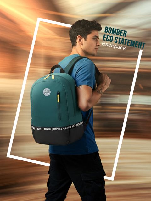 Gear Medium 25L Backpack Bomber Eco Statement 2C Green - Image 6