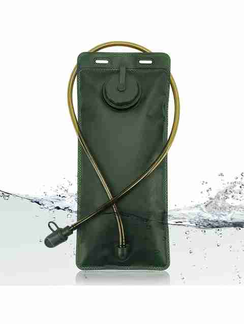 Verilux 3L Foldable Hydration Bladder with Straw, Water Bladder BPA Free Leakproof Waterproof Shoulder Bag (Green, 18 inch) - Image 4