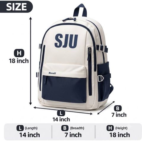 MONVELLI Medium 25 L Laptop Backpack Move With Style (Blue) - Image 7