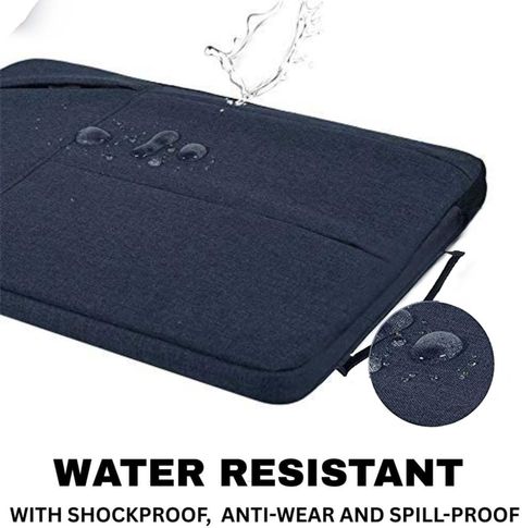 Dyazo Plus 15.6 Inch Laptop Sleeve Blue with Pockets - Image 8