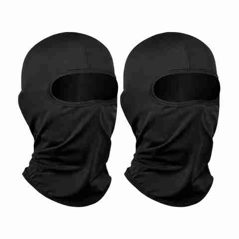 vee ess Black Bike Face Mask for Men & Women (Size: Free, Balaclava) - Image 5