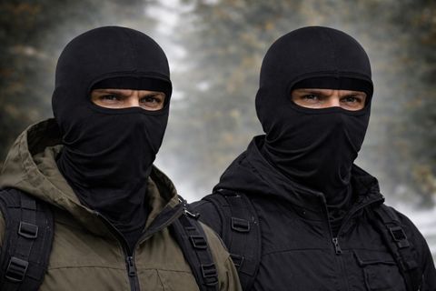 vee ess Black Bike Face Mask for Men & Women (Size: Free, Balaclava) - Image 6