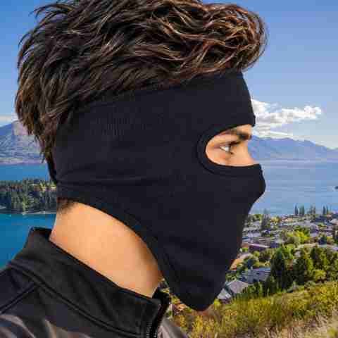 ZENLINK Black Bike Face Mask Balaclava - Image 2