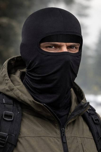 vee ess Black Bike Face Mask for Men & Women (Size: Free, Balaclava) - Image 7