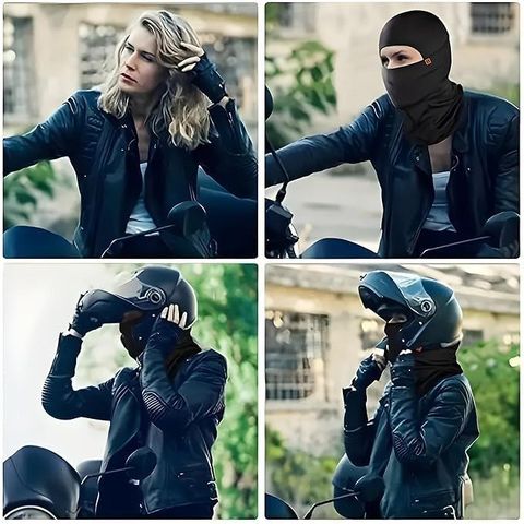 aksmit Black Bike Face Mask Balaclava (Free Size) - Image 8