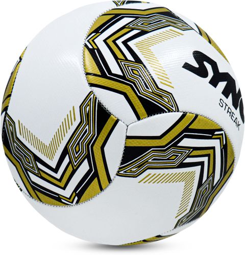 SYNCO Streak Football | PVC Machine Stitched Football | 6 Panel
