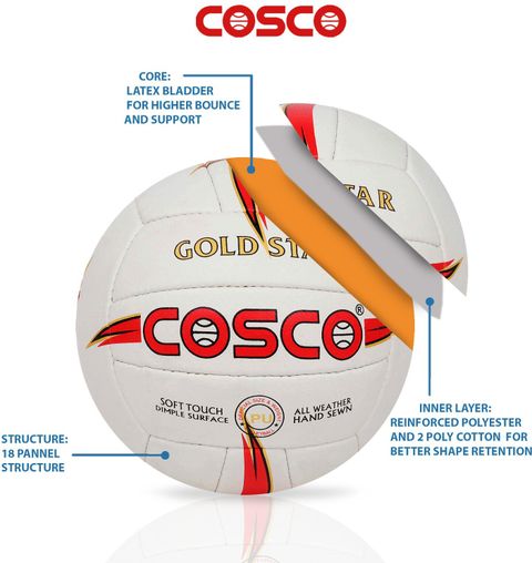COSCO GOLD STAR Volleyball - Size: 4 (Standard, Pack of 1, Multicolor) - Image 6