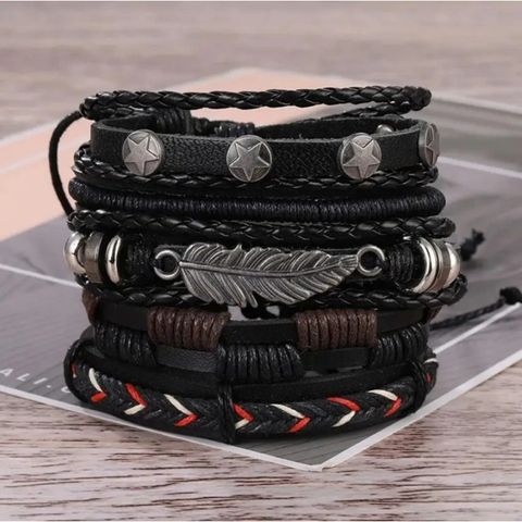 kazare Leather Rhodium Bracelet - Image 8