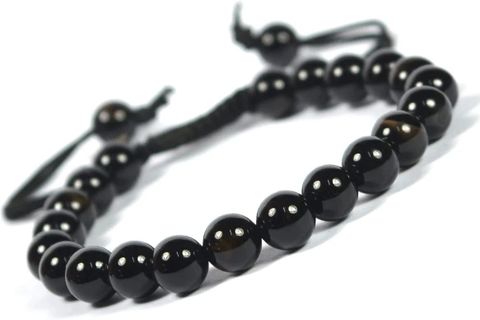 Aanya Jewels Stone Beads Crystal Bracelet Beige - Image 8