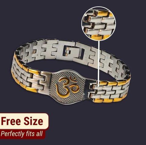 SPYRONIX REAL TREASURE Stainless Steel Gold-plated, Silver Bracelet - Image 8