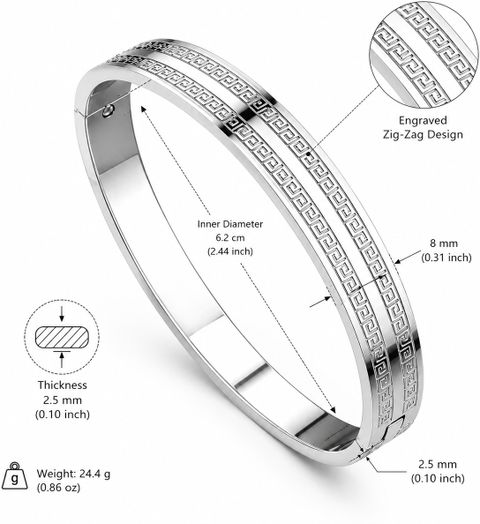 FEEDNIX Stainless Steel Silver Bracelet - Image 8