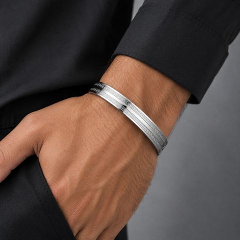 FEEDNIX Stainless Steel Silver Bracelet - Image 6