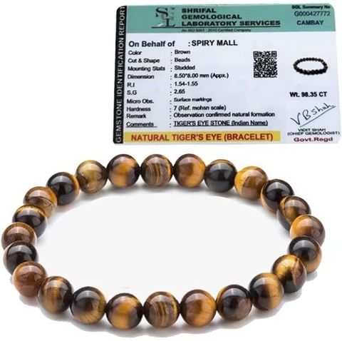 GoldAura Tiger's Eye Crystal Bracelet - Image 7