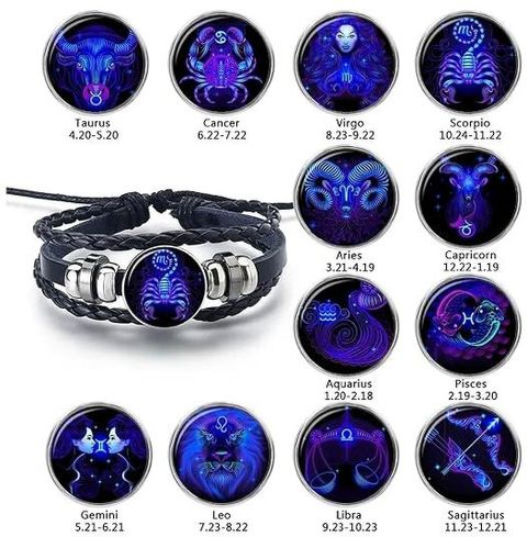 Zodiac Leather Bracelet - Image 6