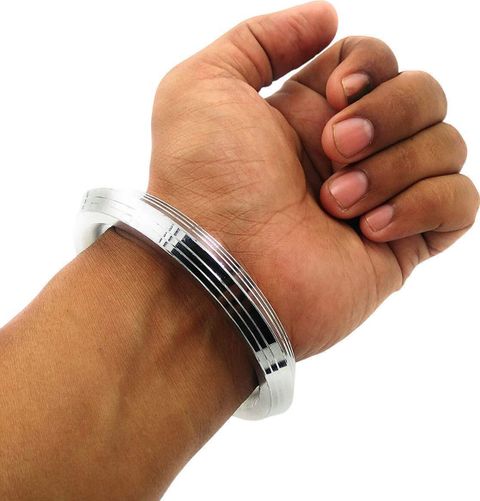 cut rate creation Stainless Steel Silver Kada - Image 6