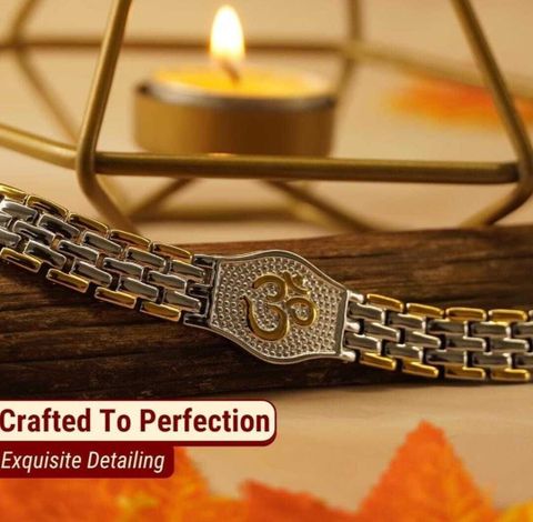 SPYRONIX REAL TREASURE Stainless Steel Gold-plated, Silver Bracelet - Image 6