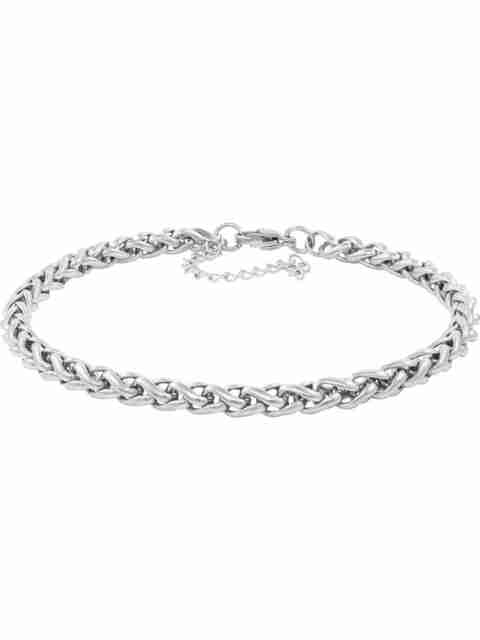 NAKABH Stainless Steel Silver Bracelet - Image 5