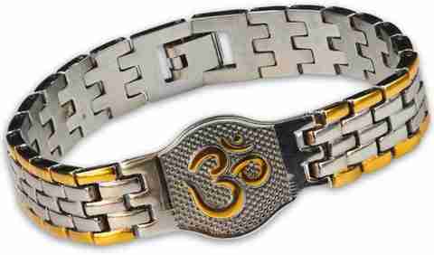 SPYRONIX REAL TREASURE Stainless Steel Gold-plated, Silver Bracelet - Image 5
