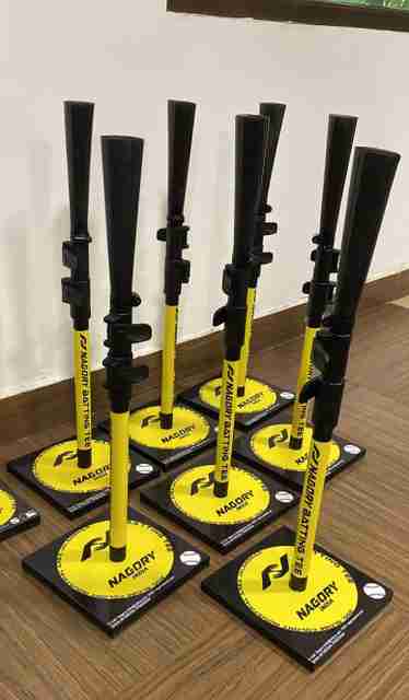 バッティングティー nagory Batting Tee Adjustable Baseball Softball T Stand Training
