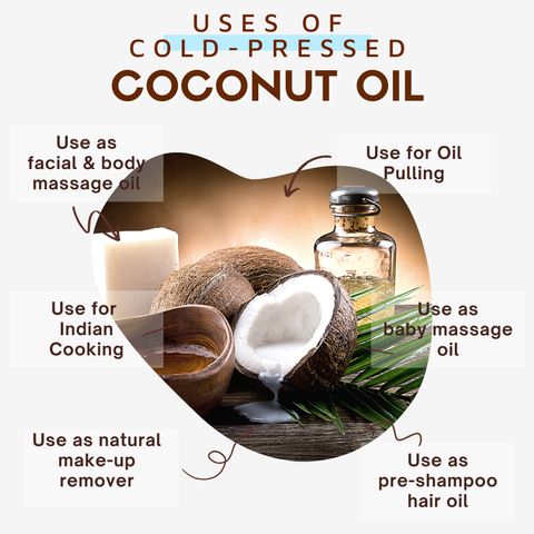 COCO CRUSH Cold pressed Coconut Oil for Hair, Face, & Skin, Pure & Natural Carrier Oil Hair Oil (200 ml) - Image 4