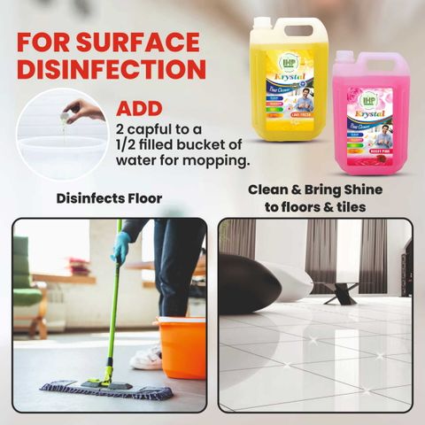 IHP ISHAN_KRYSTAL_PERFUMED FLOOR CLEANER 5L- ROSE Rose (2 x 2500 ml) - Image 7