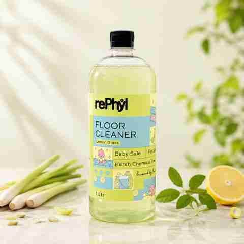 rePhyl Plant-Powered Floor Cleaner Liquid - Lemongrass | Multi Surface Cleaner Lemongrass (1 L) - Image 2