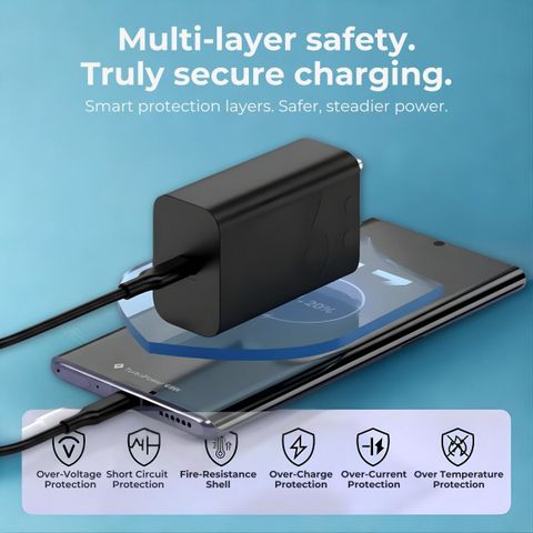 MMAK Motorola 68W Turbo Power Fast Charger with fFast Type-C to C Cable à¤à¤¾à¤°à¥à¤à¤° (à¤à¤¾à¤²à¤¾, à¤à¥à¤¬à¤² शामिल हà¥) - Image 7