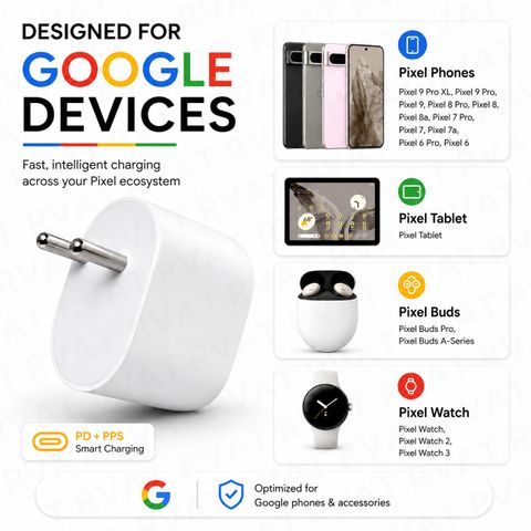 RVAT 45W Quick Charge 5A Wall Charger with Detachable Cable (White) - Image 4
