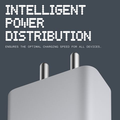 CMF by Nothing 65W GaN Multi-pin Wall Charger (Light Grey) - Image 6