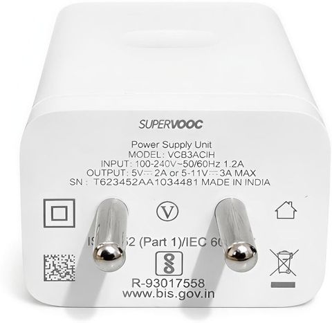 Superflash 33W SuperVOOC 3A Wall Charger (White) - Image 8