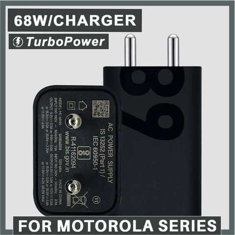 SUFO 68 W TurboPower 3.0 3 A Wall Charger for Mobile (Black, 68 W \ 3A TurboPower Fast Charger For Motorola Moto Mobiles) - Image 5