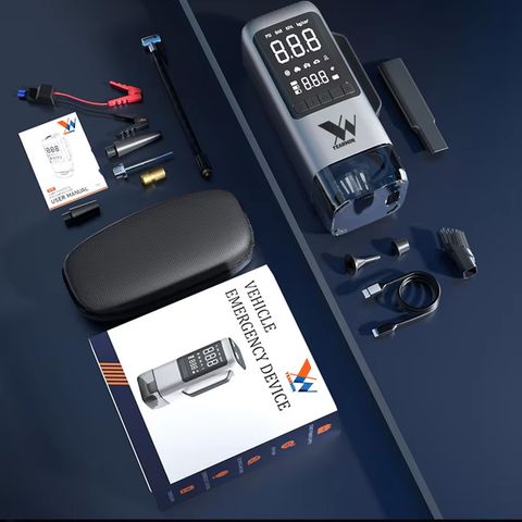 Yearwin 6-in-1 Car Jump Starter with Inflator, Vacuum, Power Bank - Image 6