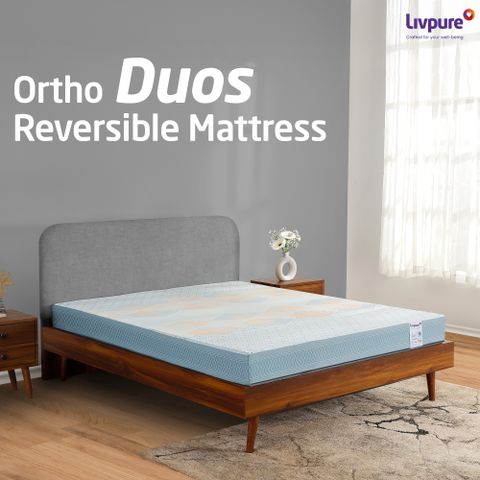 Livpure Smart ESSENTIA Pure Foam Advance Lumbar Support with Dow ComfortScience 3 inch Single High Resilience (HR) Foam Mattress (L x W: 72 inch x 36 inch) - Image 5