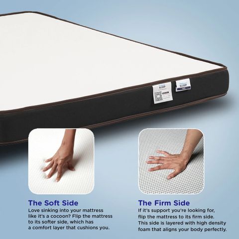 Nilkamal SLEEP Lite Dual Comfort 6 inch Single PU Foam Mattress - Image 4