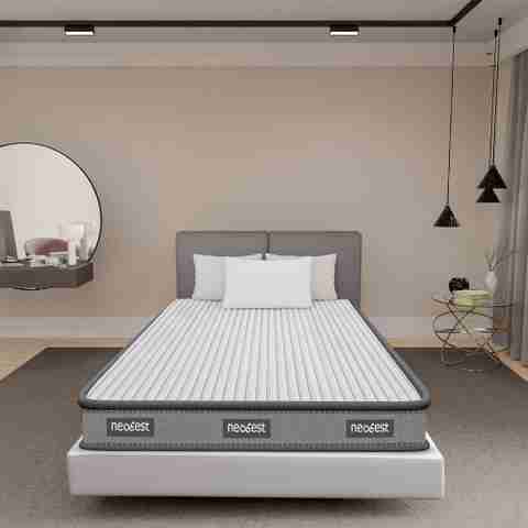 Neobest Orthopedic| Dual Foam 3 Layers Hypoallergenic & Breathable Fabric| Tape Edge 6 inch Single High Resilience (HR) Foam Mattress (L x W: 72 inch x 36 inch) - Image 3